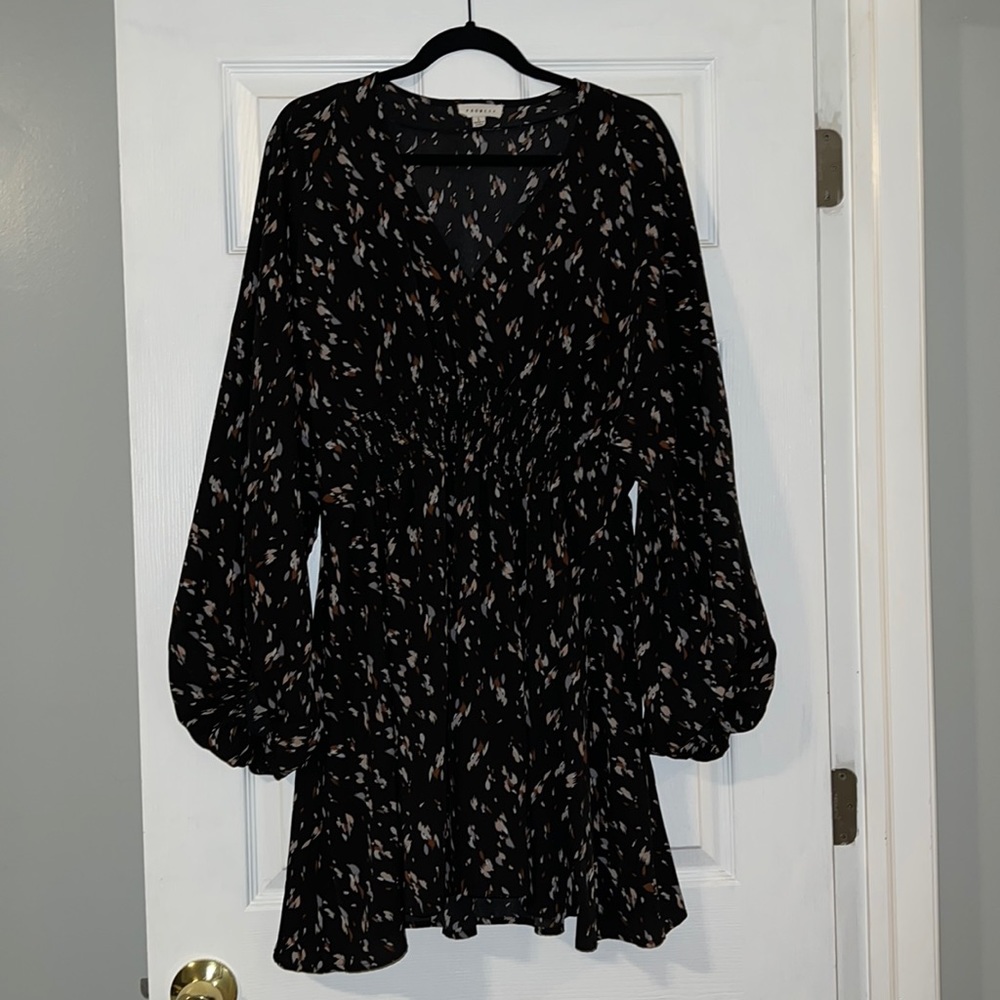 Free at Heart Bubble Sleeve Dress